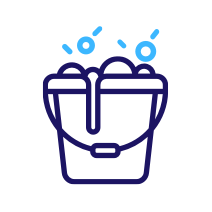 Soapy bucket icon